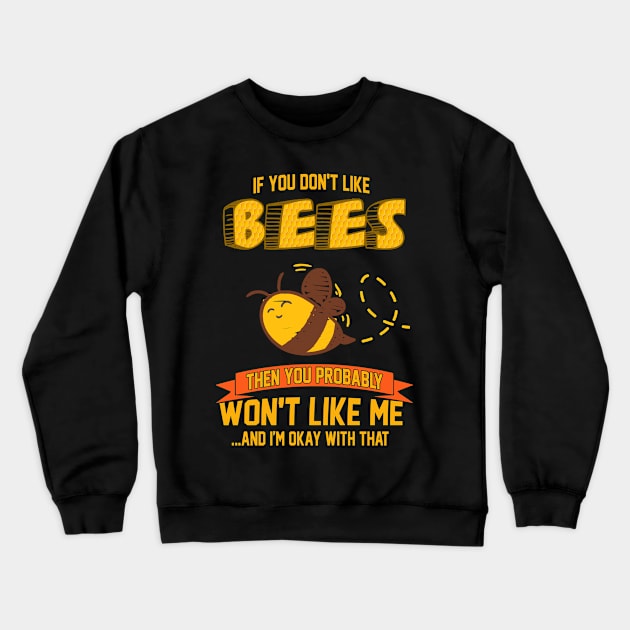 I Like Bees Crewneck Sweatshirt by savariya